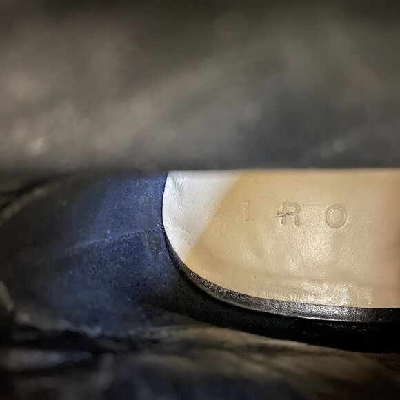 IRO Xabea Black Suede Leather Bootie Ankle Boot Fringe Point Toe Cone He… - Picture 8 of 9